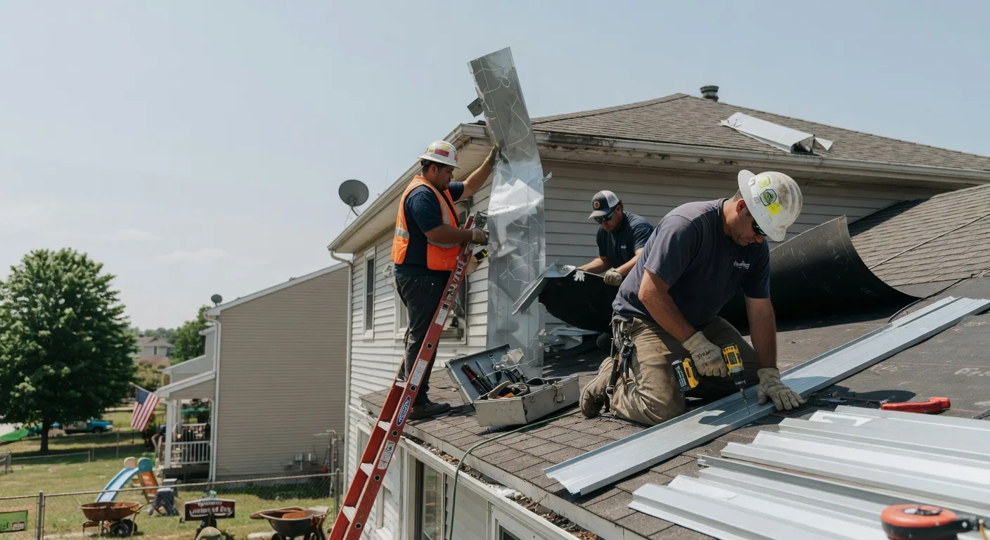 Storm Damage Metal Roof Repair in Reedville, VA